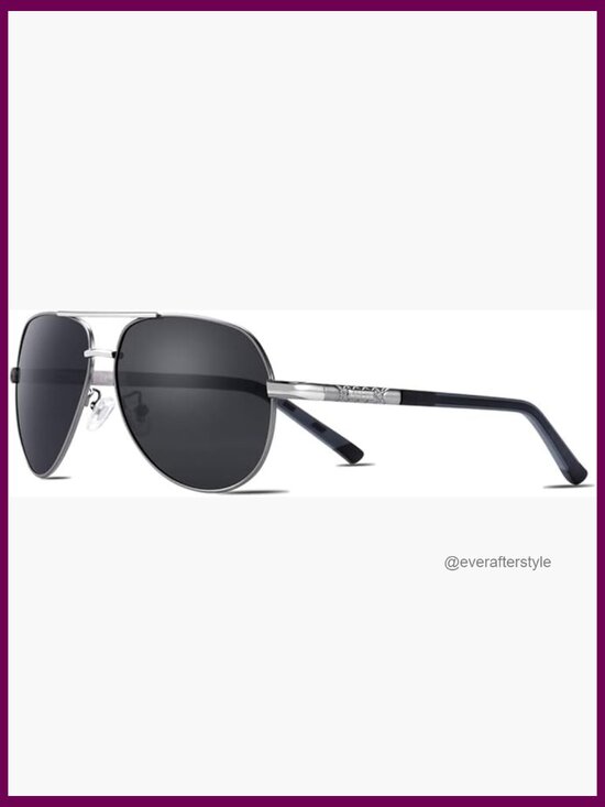 Metal Frame Polarized Aviator Sunglasses UV Protection main image 7